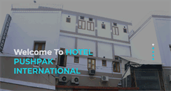 Desktop Screenshot of hotelpushpakinternational.com